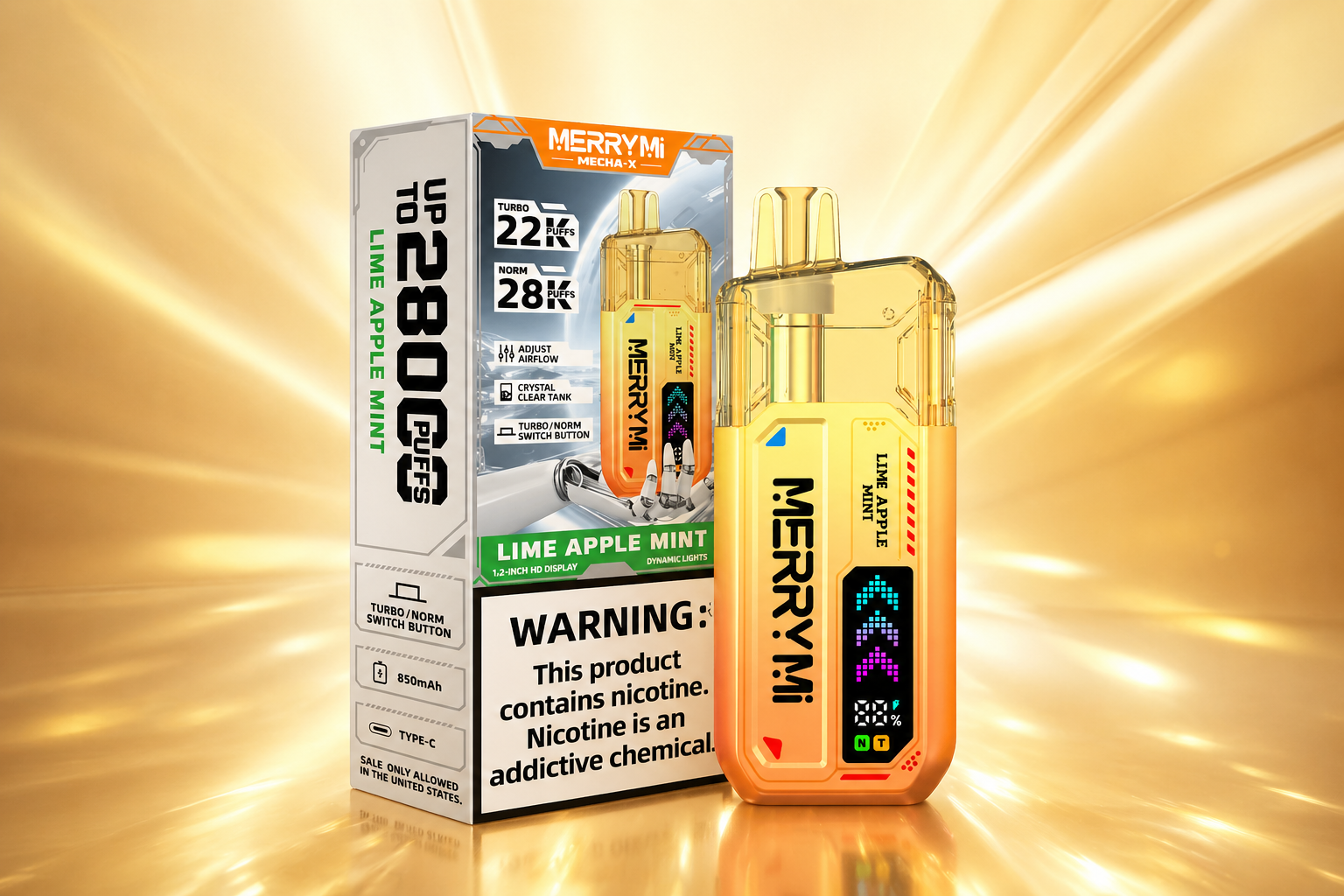 MerryMi Mecha X 28K - Vape Descartavel Portugal